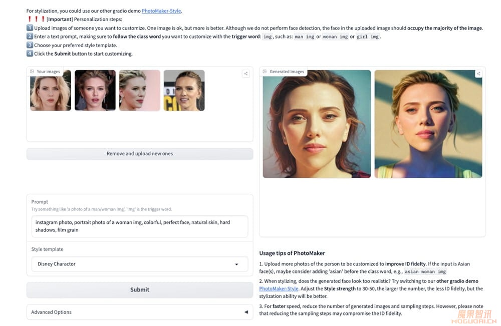 PhotoMaker-腾讯等开发的个性化人物图像生成工具插图2 PhotoMaker-腾讯等开发的个性化人物图像生成工具