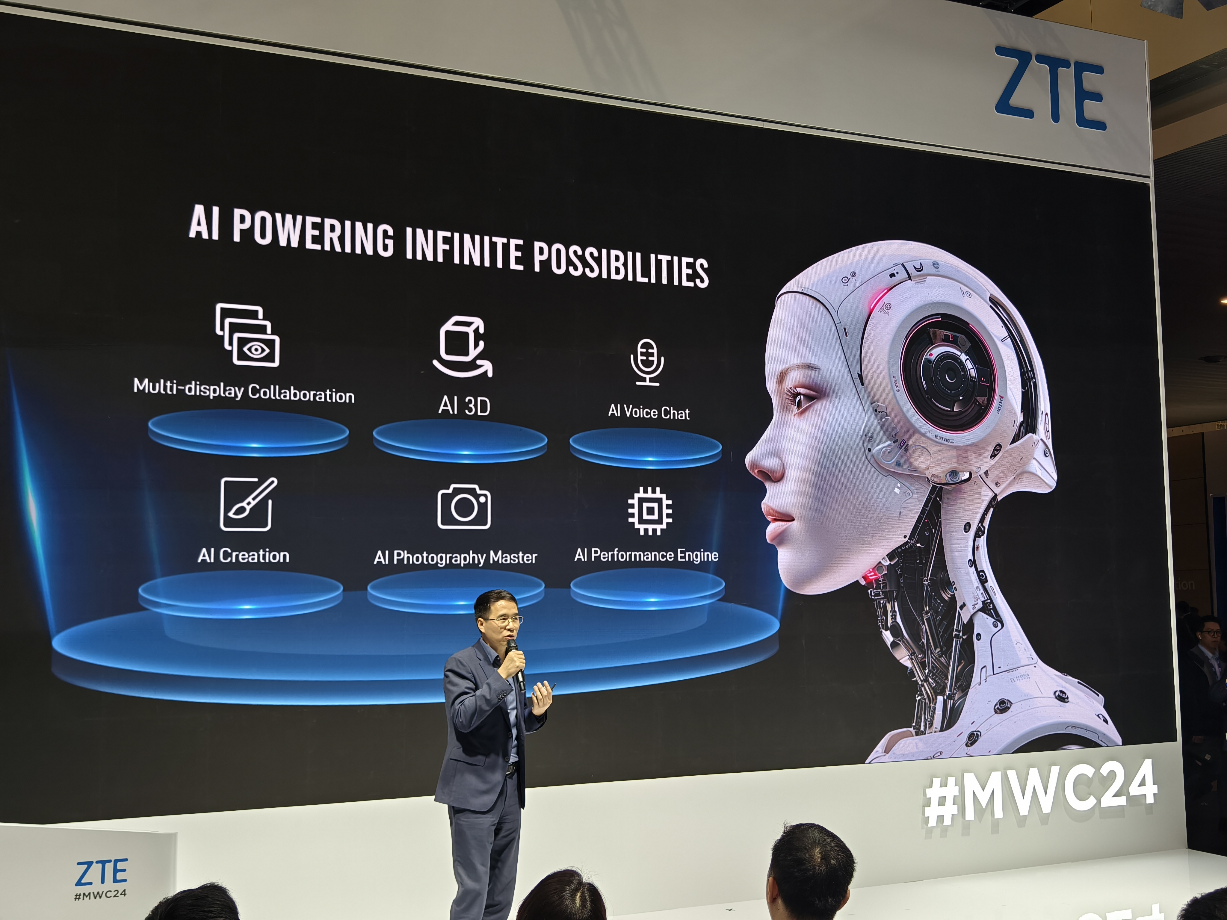 MWC 2024 | 中兴倪飞:AI将从三个维度彻底改变智能手机插图1 MWC 2024 | 中兴倪飞:AI将从三个维度彻底改变智能手机