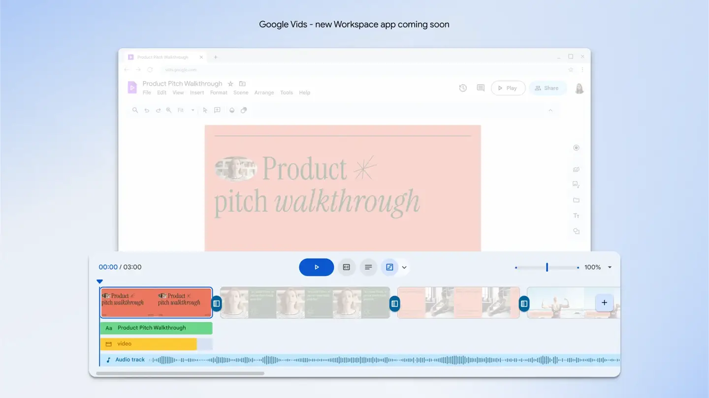 Google Vids-Google推出的AI视频创作工具插图 Google Vids-Google推出的AI视频创作工具