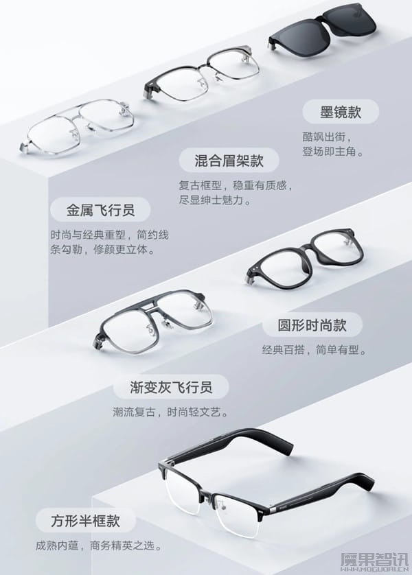 小米 MIJIA 智能音频眼镜悦享版开售,首发价 499 元插图1 小米 MIJIA 智能音频眼镜悦享版开售,首发价 499 元