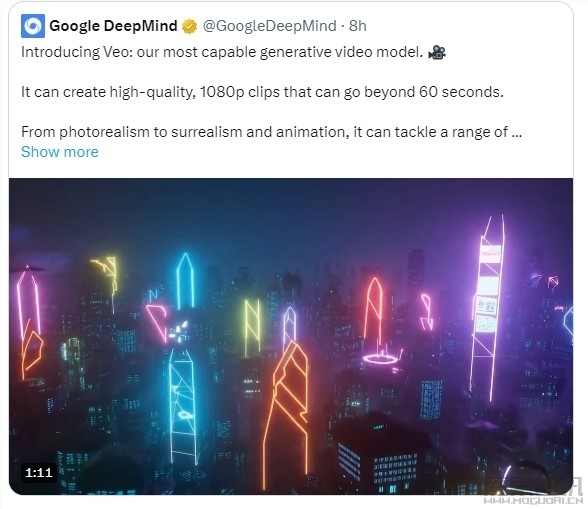 谷歌Gemini对OpenAI贴脸开大！文生视频模型Veo硬刚Sora