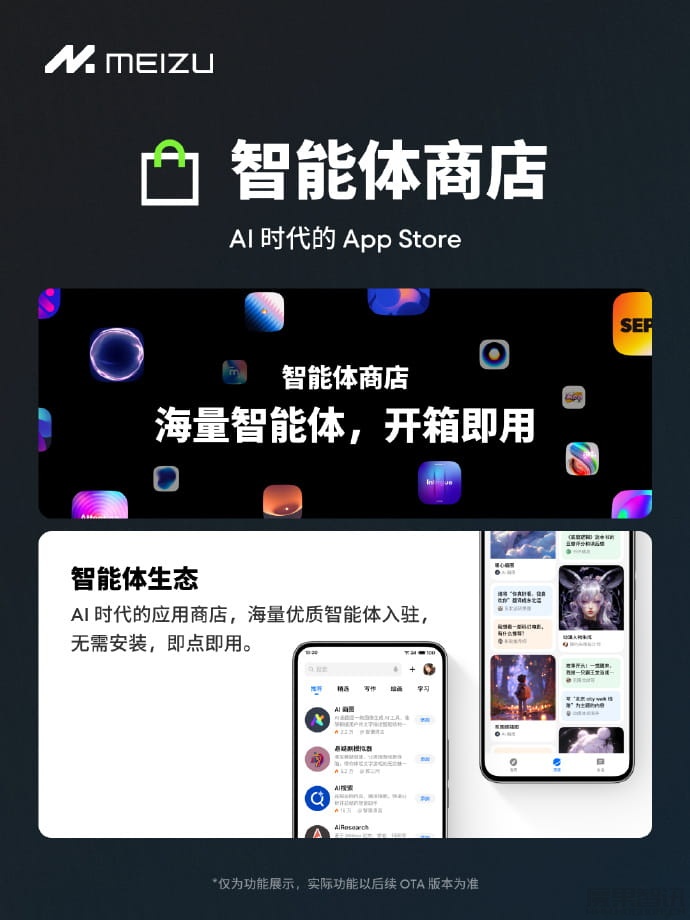 魅族 Flyme AIOS 发布:支持智能体商店、AI搜索等功能插图1 魅族 Flyme AIOS 发布:支持智能体商店、AI搜索等功能