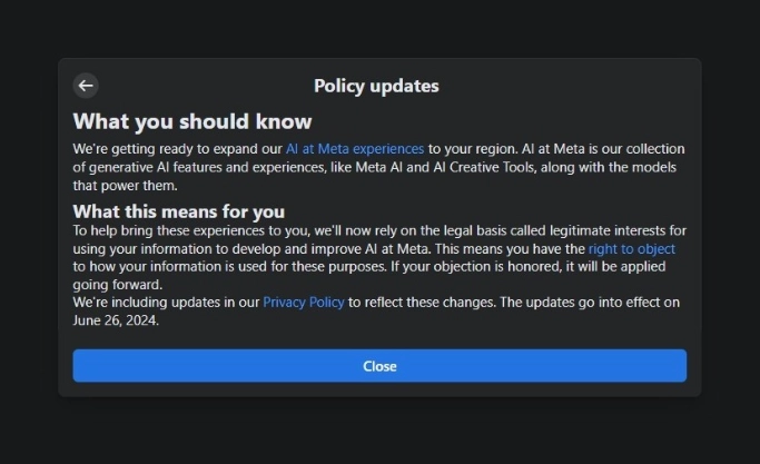 Meta 将使用来自欧洲用户的数据训练 AI,声称此举具有合法权益插图 Meta 将使用来自欧洲用户的数据训练 AI,声称此举具有合法权益