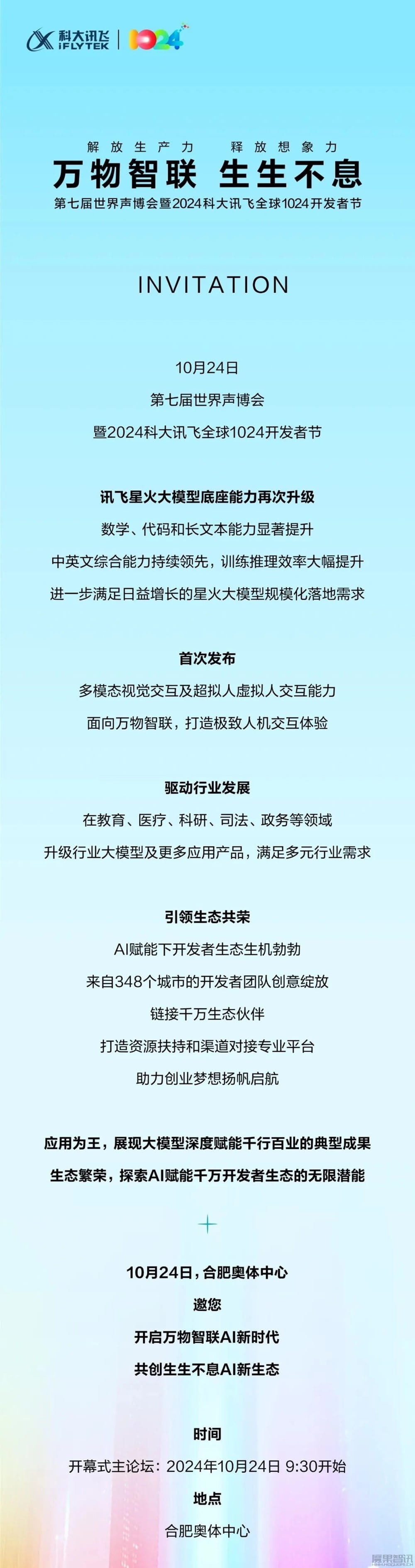 2024 科大讯飞全球 1024 开发者节官宣:首发多模态视觉交互、超拟人虚拟人交互能力插图 2024 科大讯飞全球 1024 开发者节官宣:首发多模态视觉交互、超拟人虚拟人交互能力