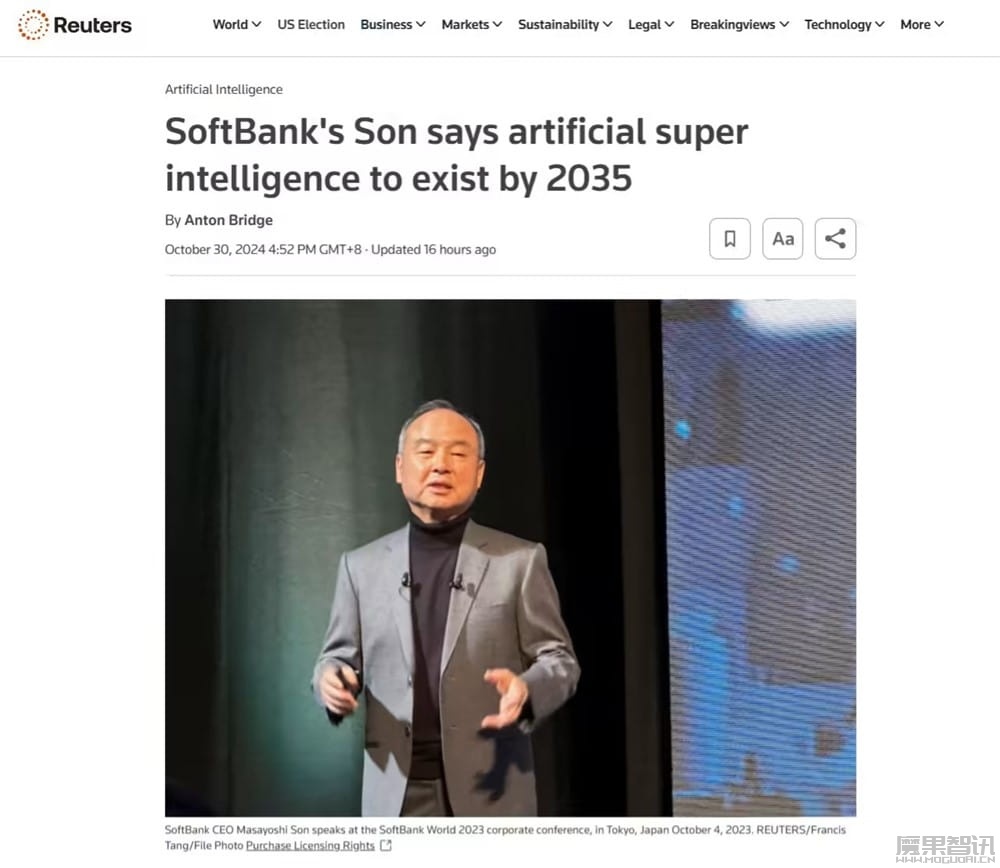 软银 CEO 孙正义力挺人工超级智能:正为下一步“重大行动”准备数千亿美元插图 软银 CEO 孙正义力挺人工超级智能:正为下一步“重大行动”准备数千亿美元