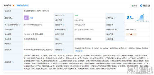 蜜雪冰城进军人工智能!首次成立AI技术公司插图 蜜雪冰城进军人工智能!首次成立AI技术公司