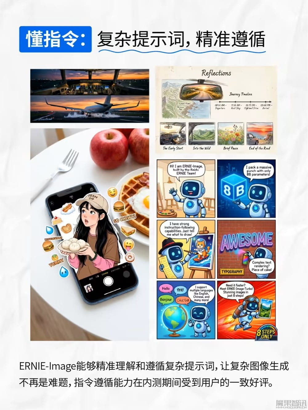 百度文心开源文生图模型 ERNIE-Image：消费级显卡搞定顶级渲染、高密度文本绘图