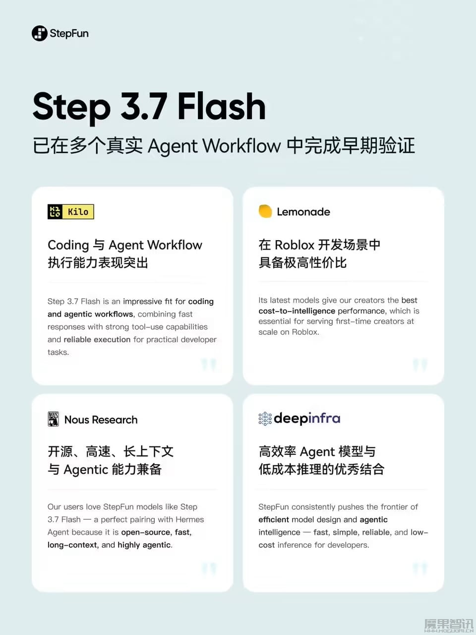 阶跃星辰开源 Step 3.7 Flash 模型，最高生成速度每秒 400 Tokens