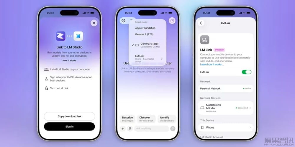 LM Studio 上线 LM Link，让 iPhone 17 等直连 Mac 本地 AI 模型
