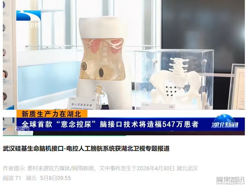 国内企业研发出全球首款脑控“人工膀胱”系统,未来还有人工括约肌、人工肾脏 国内企业研发出全球首款脑控“人工膀胱”系统,未来还有人工括约肌、人工肾脏