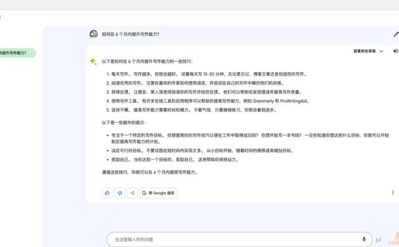 Google Bard-谷歌AI对话机器人