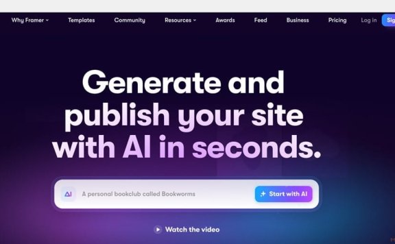 Framer AI-帮你设计网站的AI工具