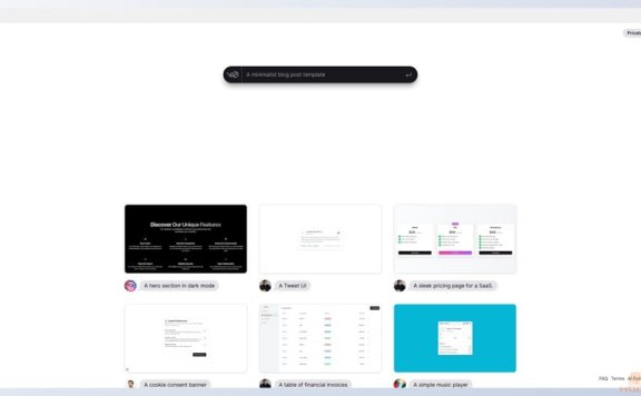 v0.dev-Vercel Labs发布的网站界面生成器