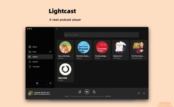 Lightcast – AI 播客学英语