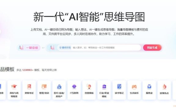 TreeMind树图-免费高效的思维导图AI生成工具