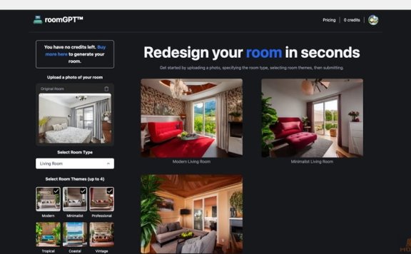 RoomGPT：用AI重新设计你的房间