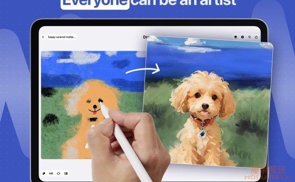 Drawww：专为iPad设计的实时AI绘图应用程序