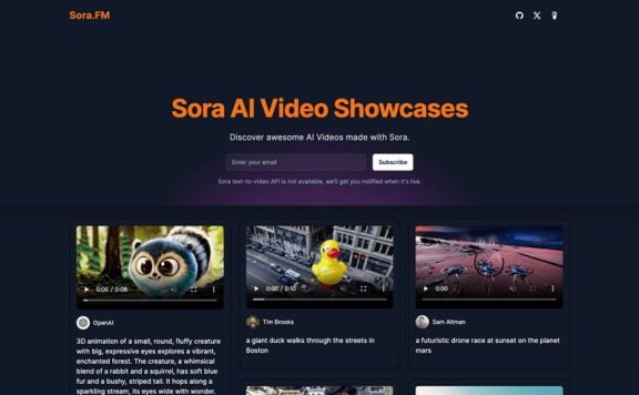 Sora.FM – 开源的 Sora AI 视频生成器模板