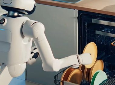 LG 家庭 AI 机器人 CLOiD 首秀，能叠衣服还能帮你上菜